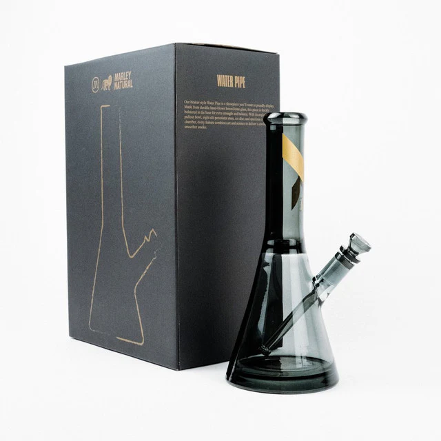 Marley Natural Smoked Glass Water Pipe-$10 OFF - Image 3