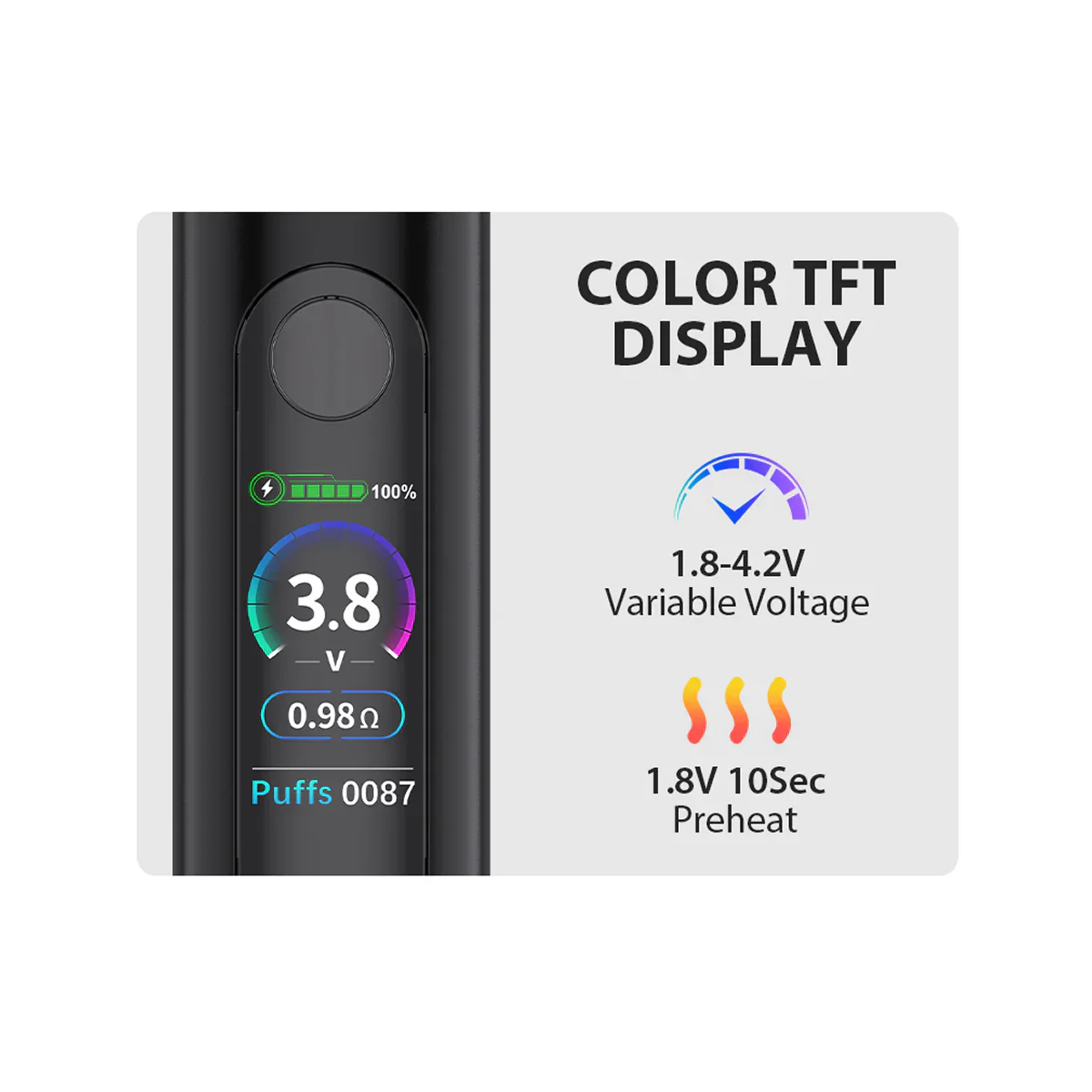 Yocan Ziva 2.0 - 510 Battery w/ Auto Mode-13% OFF - Image 10