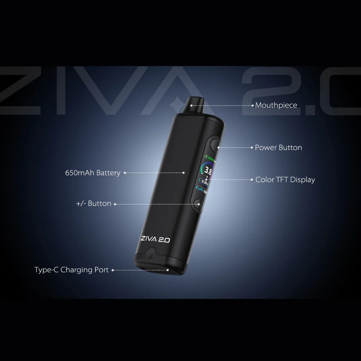 Yocan Ziva 2.0 - 510 Battery w/ Auto Mode-13% OFF - Image 9